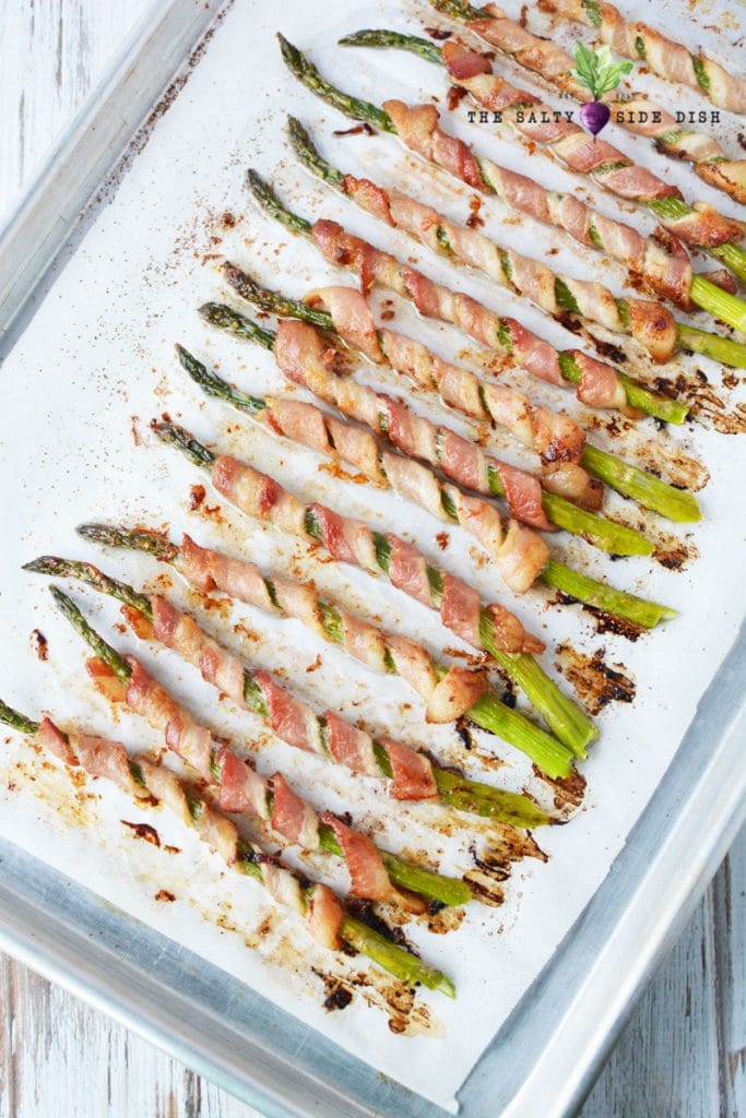 Bacon Wrapped Asparagus Oven Baked {Video} Salty Side Dish