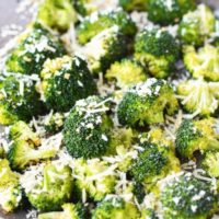 Oven Roasted Broccoli with Garlic and Parmesan