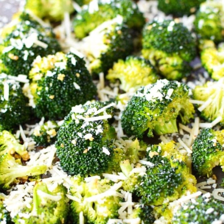 Oven Roasted Broccoli with Garlic and Parmesan