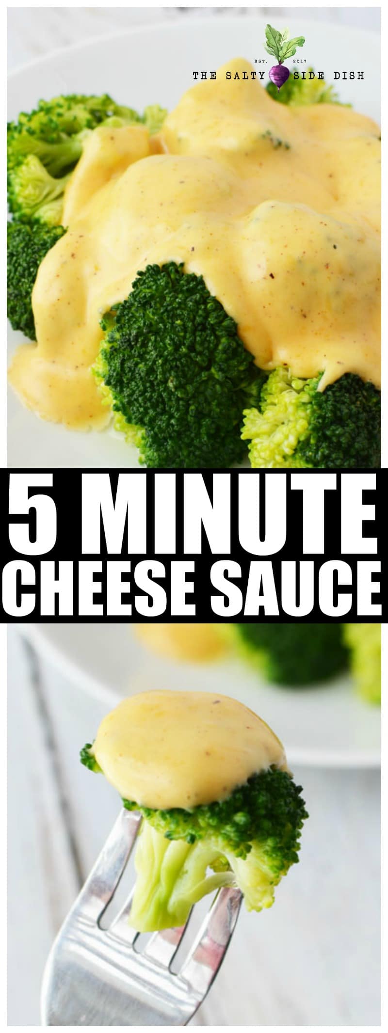 Cheese Sauce for Broccoli Homemade in 5 minutes Flat Salty Side Dish