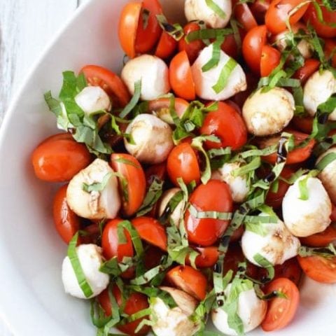 Caprese Salad Recipe with Cherry Tomatoes