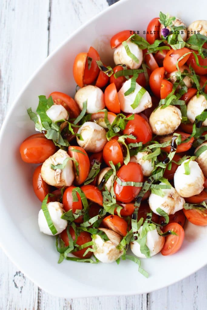 Caprese Salad Recipe with Cherry Tomatoes Salty Side Dish