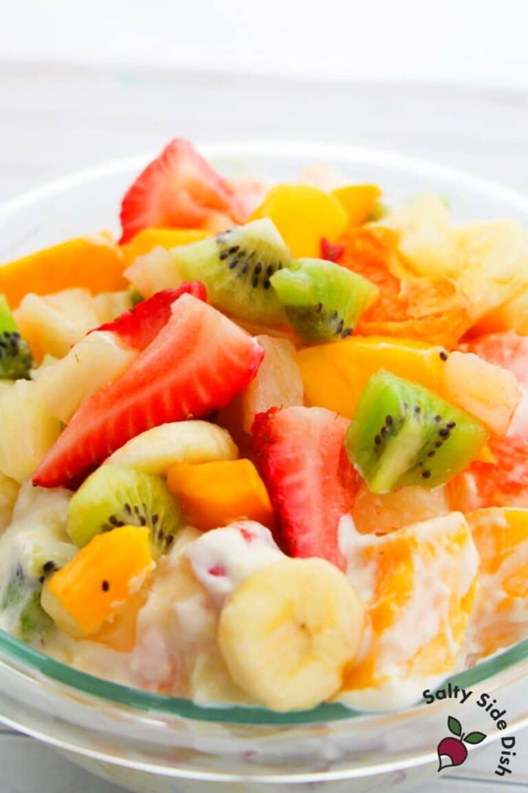 Hawaiian Cheesecake Salad (5 Star Fruit Salad!) Salty Side Dish