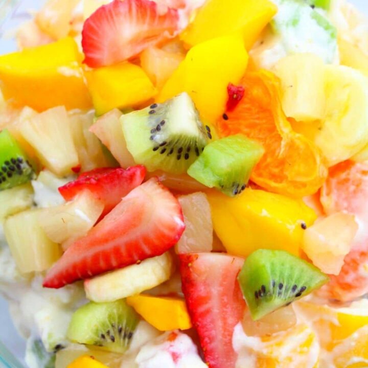Hawaiian Cheesecake Salad (5 Star Fruit Salad!) Salty Side Dish