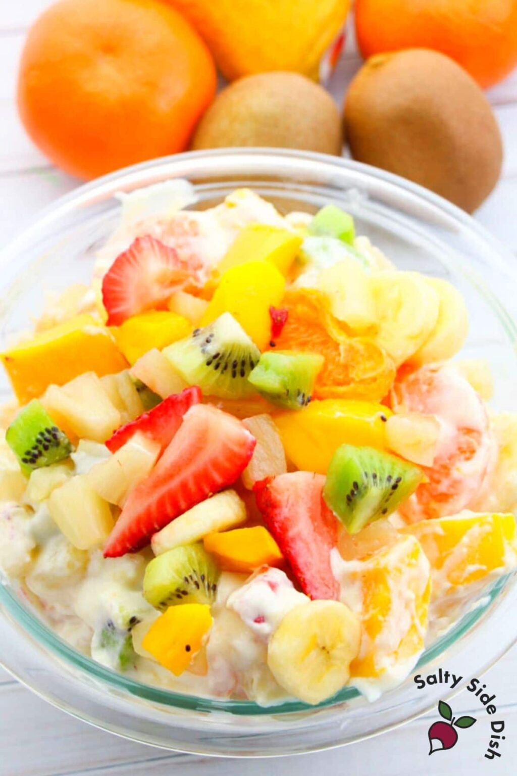 Hawaiian Cheesecake Salad (5 Star Fruit Salad!) Salty Side Dish