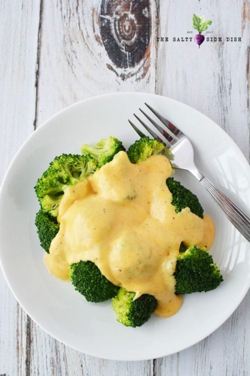 Cheese Sauce for Broccoli Homemade in 5 minutes Flat Salty Side Dish