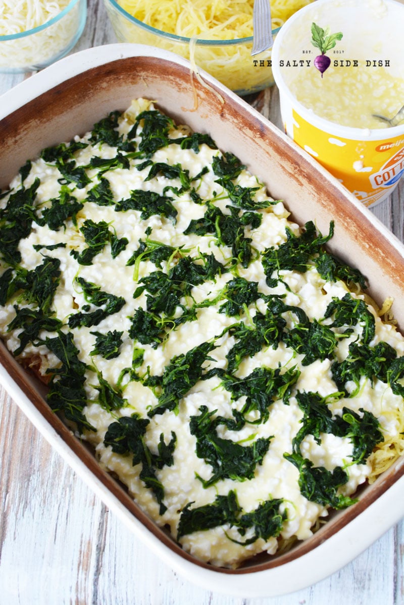 Spaghetti Squash Lasagna Salty Side Dish