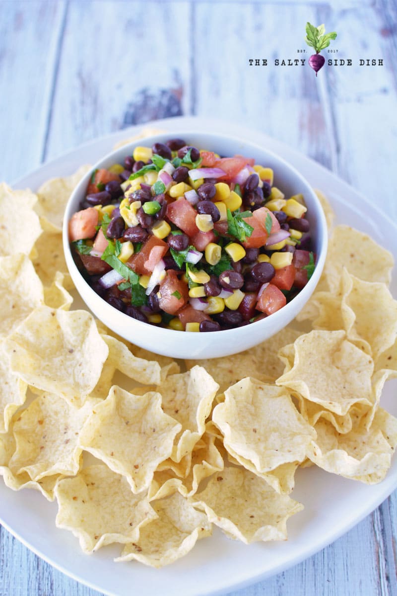 Black Bean and Corn Salsa Dip | Easy Chunky Salsa done in 5 minutes with fresh Cilantro Black Bean and Corn Salsa Dip Fresh and Delicious