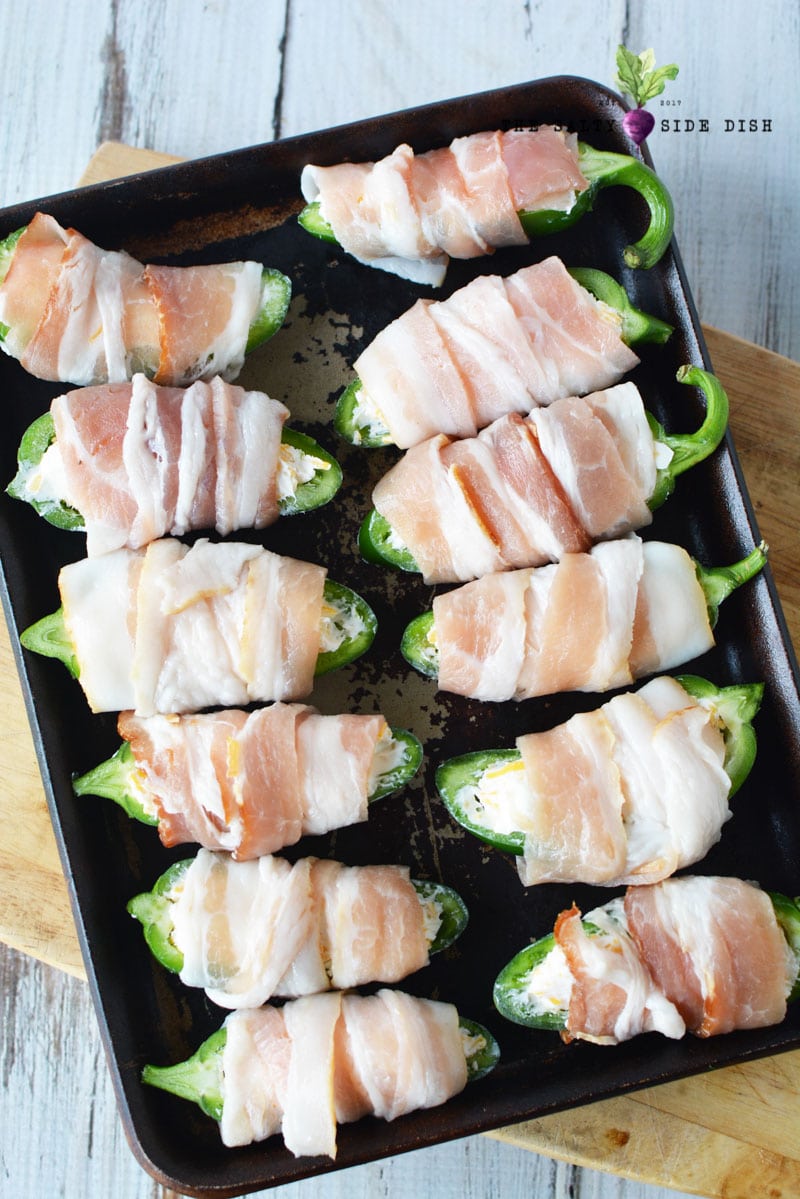 Jalapeño Poppers Stuffed with Cream Cheese & Bacon Salty Side Dish