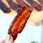 piece of candied bacon.