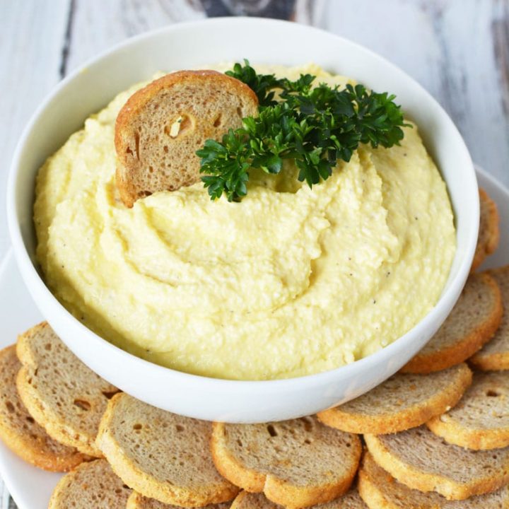 Deviled Eggs Dip with Splash of Hot Sauce