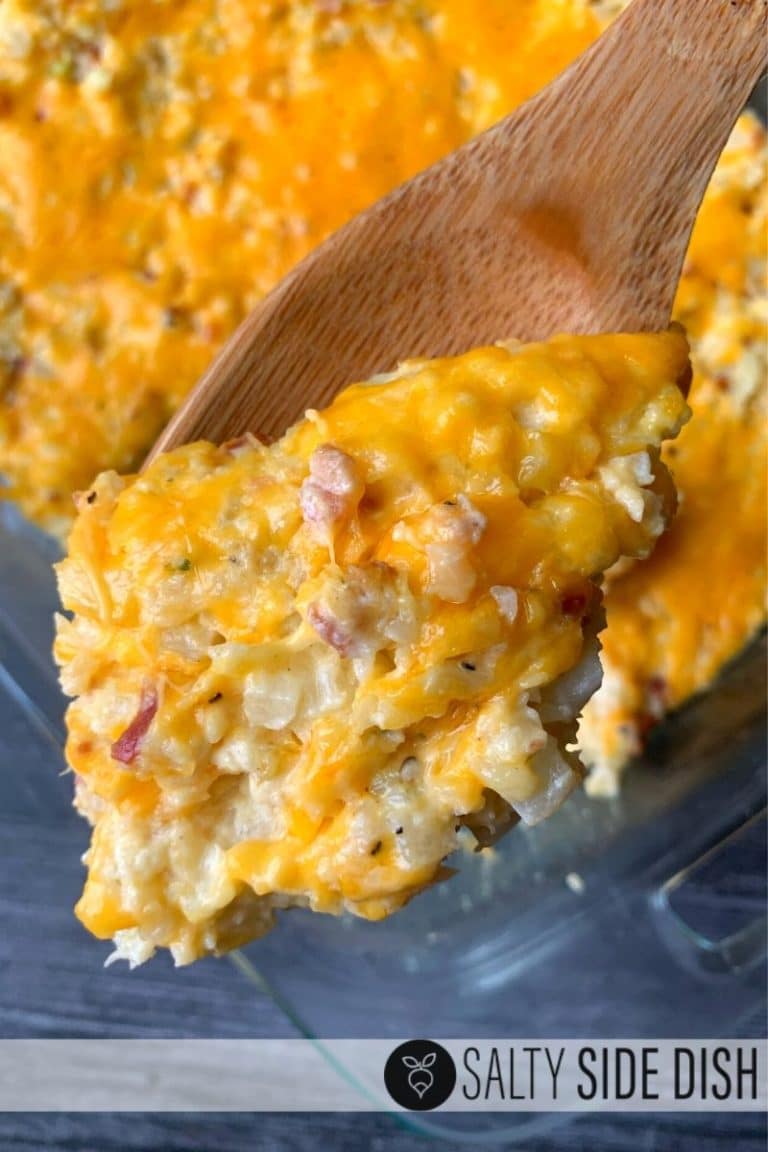 ULTIMATE Loaded Cauliflower Casserole with Bacon KETO