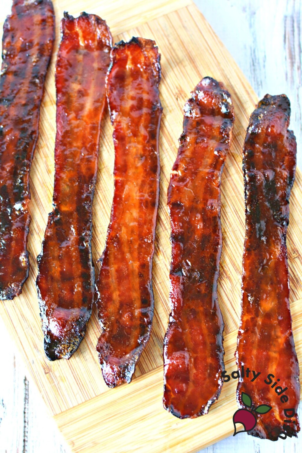 Candied Bacon with Maple Syrup & Brown Sugar Salty Side Dish