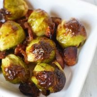 Brussels Sprouts with Bacon and Maple syrup