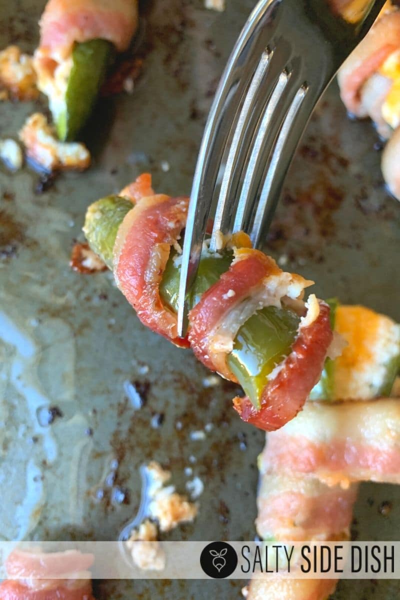 Bacon Wrapped Stuffed Jalapeños Salty Side Dish