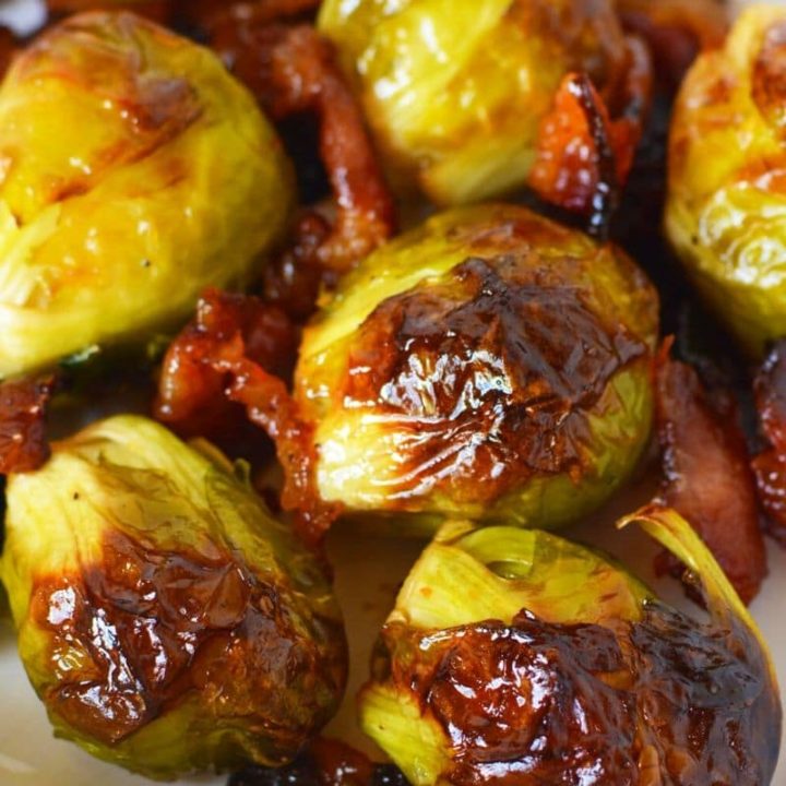 Maple Bacon Brussels Sprouts in 15 Minutes!