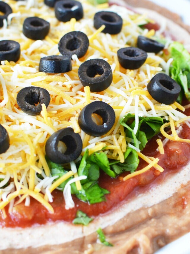 7 Layer Taco Dip with Refried Beans