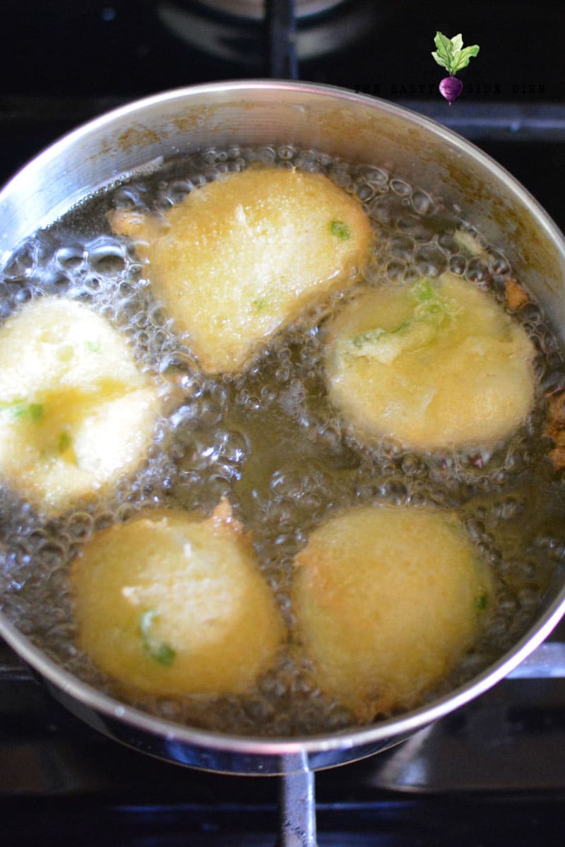 Crispy Fried Hush Puppies Recipe on Stove Top Salty Side Dish