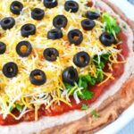 taco dip appetizer recipe.