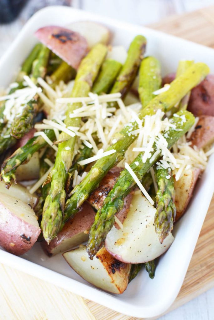 Roasted Potatoes and Asparagus Easy Side Dishes