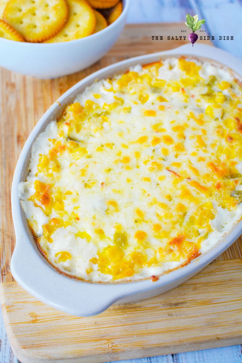 Crack Corn Dip With Loads Of Cheese Salty Side Dish