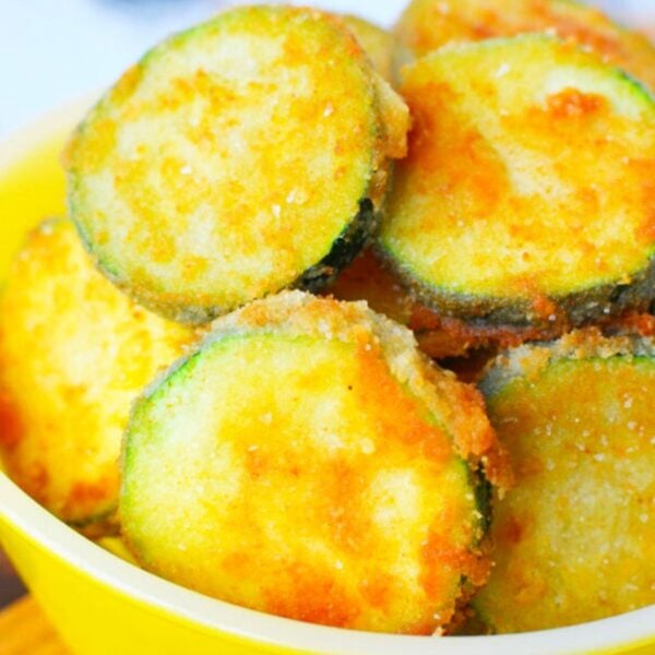Low Carb Fried Zucchini with Almond Flour Salty Side Dish