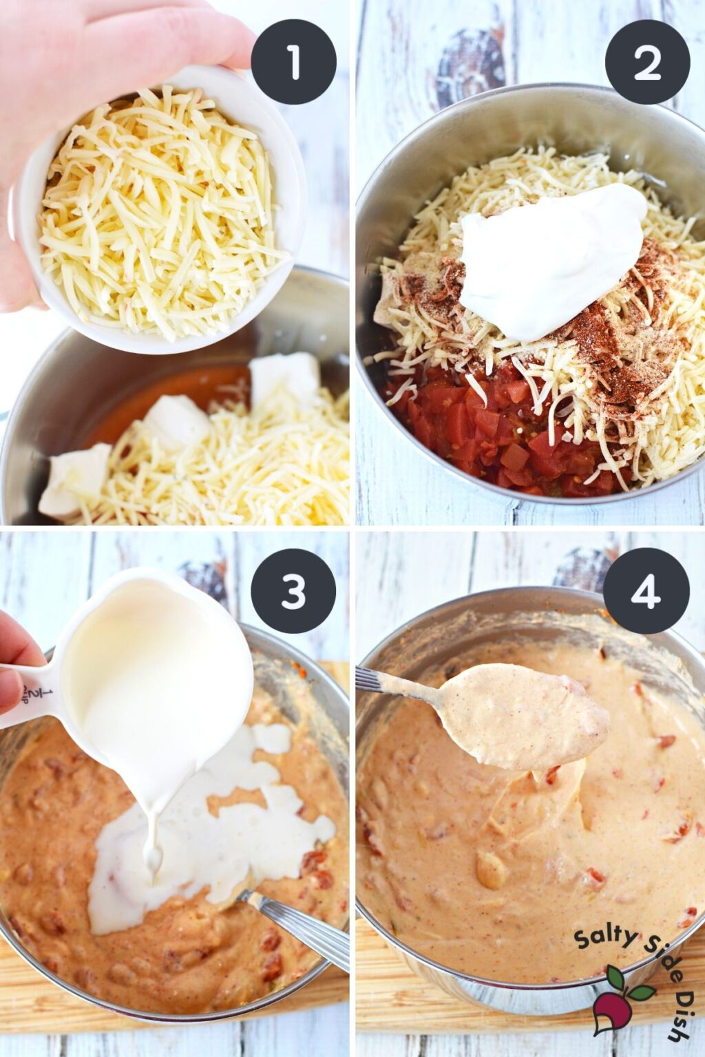 Chihuahua Cheese Dip (AKA Queso Blanco) Salty Side Dish