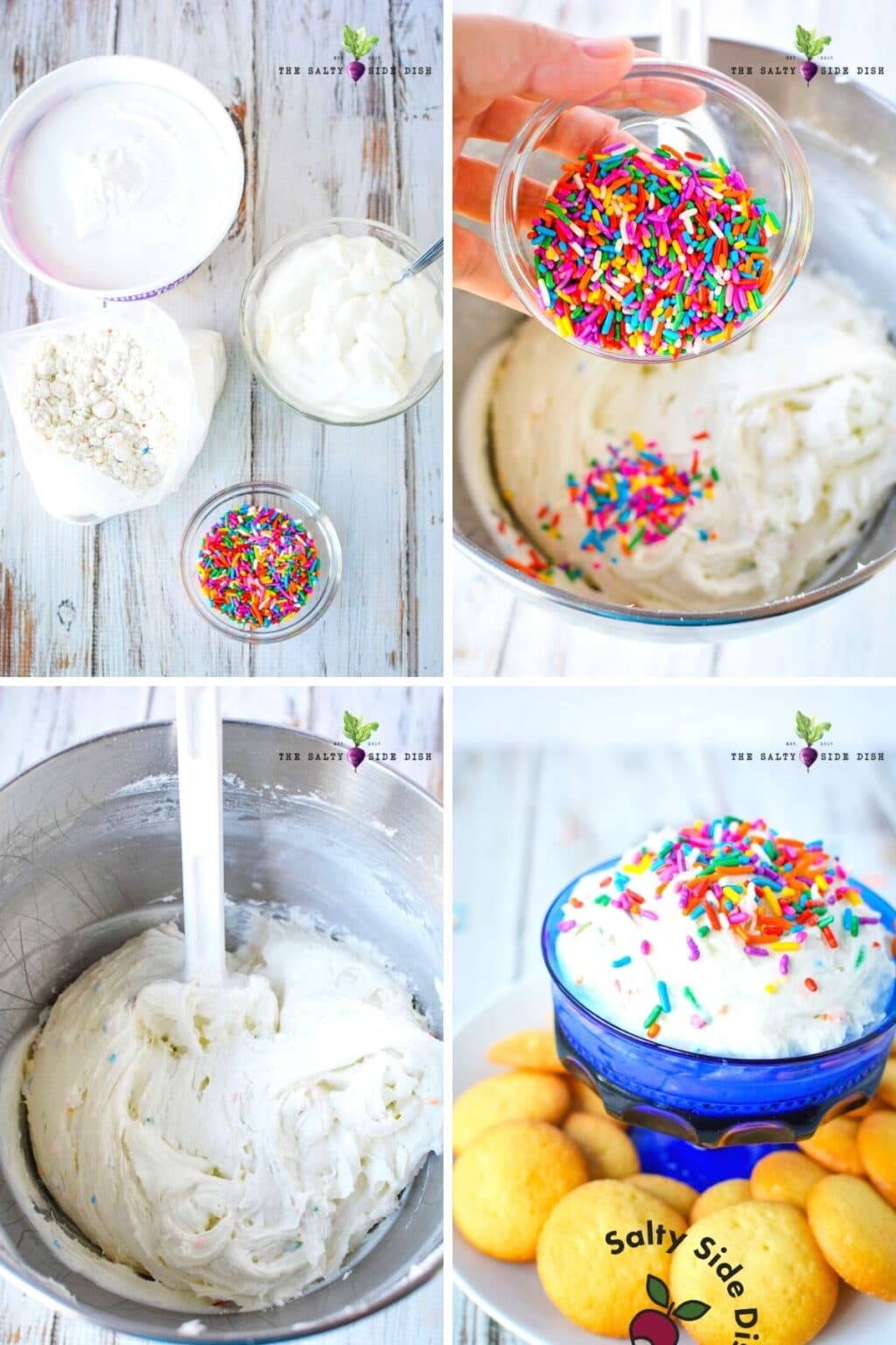TikTok Funfetti Dip with Cake Batter 5 Min Recipe! Salty Side Dish
