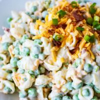 Ranch Pasta Salad with Peas