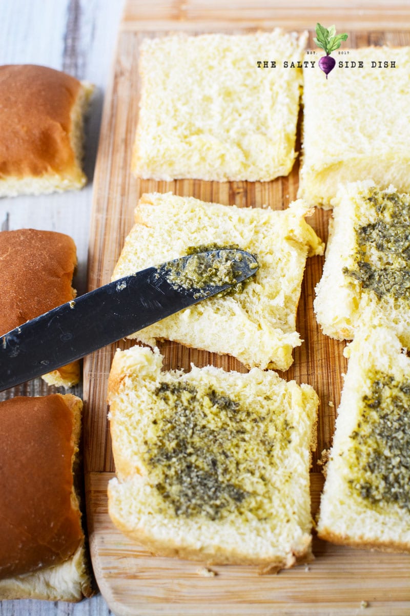 Caprese Sliders with Kings Hawaiian Rolls Salty Side Dish