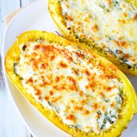 Spaghetti Squash Boats | Easy, Cheesy Recipe