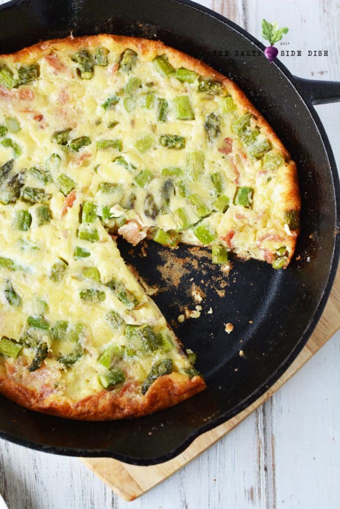 Asparagus Quiche Recipe with Bacon CAST IRON COOKED