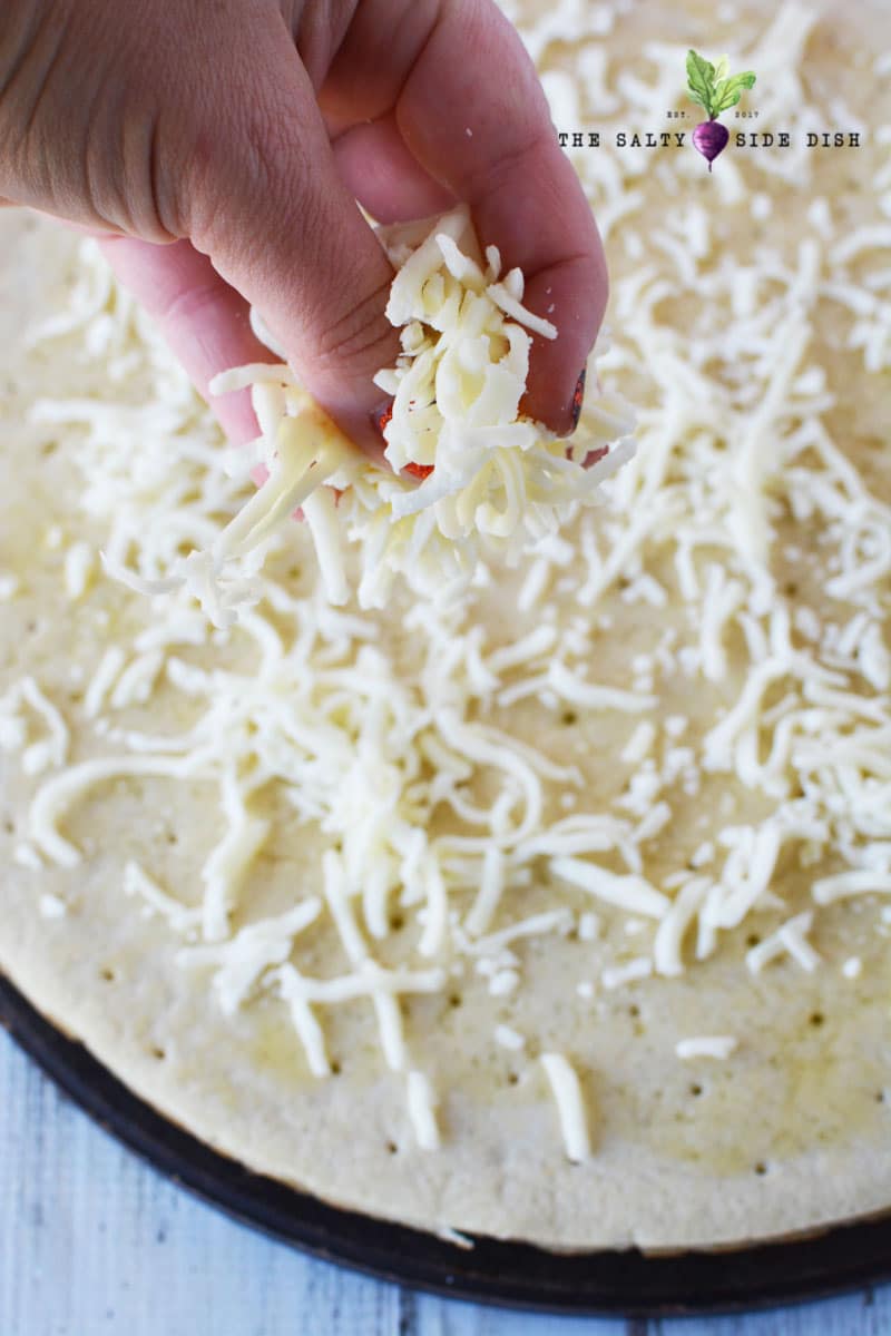 add tons of mozzarella to your asparagus pizza