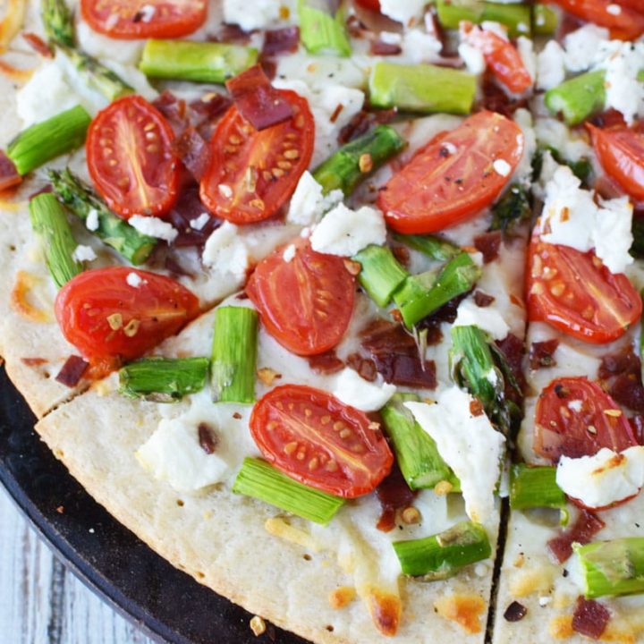 Asparagus and Goat Cheese Pizza