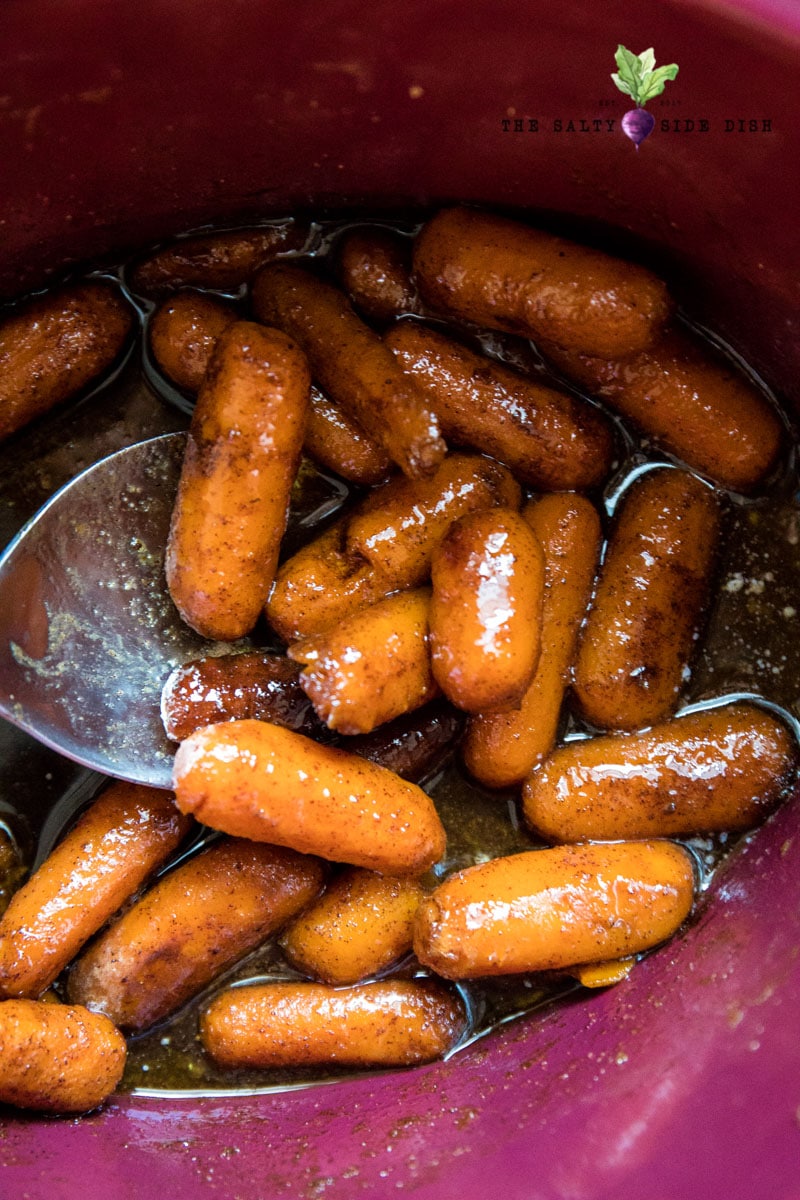 Cinnamon Carrots in Brown Sugar Glaze (Slow Cooker Recipe)