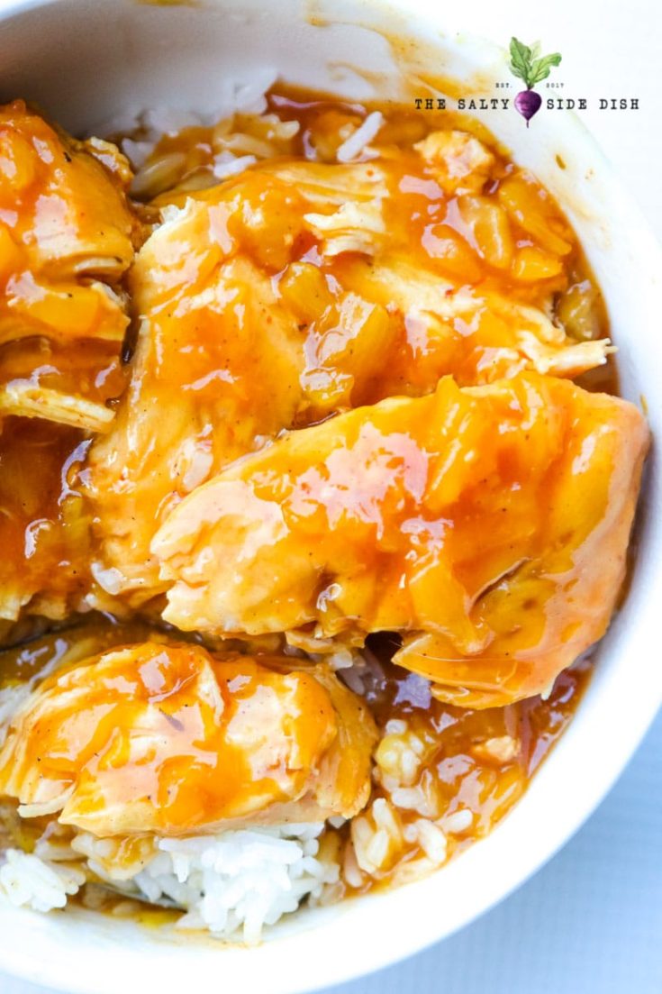 Crockpot Hawaiian Chicken Recipe Fork Tender Pineapple Chicken