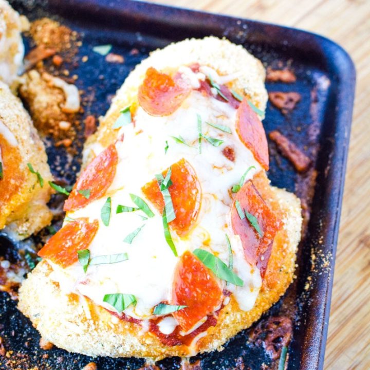 Baked Pepperoni Chicken with Mozzarella Cheese