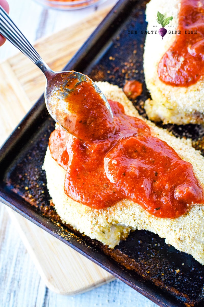 Baked Pepperoni Chicken Breasts Salty Side Dish