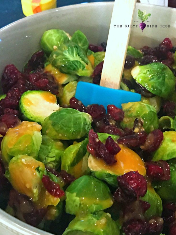 Honey-Dijon Brussels Sprouts in Slow Cooker