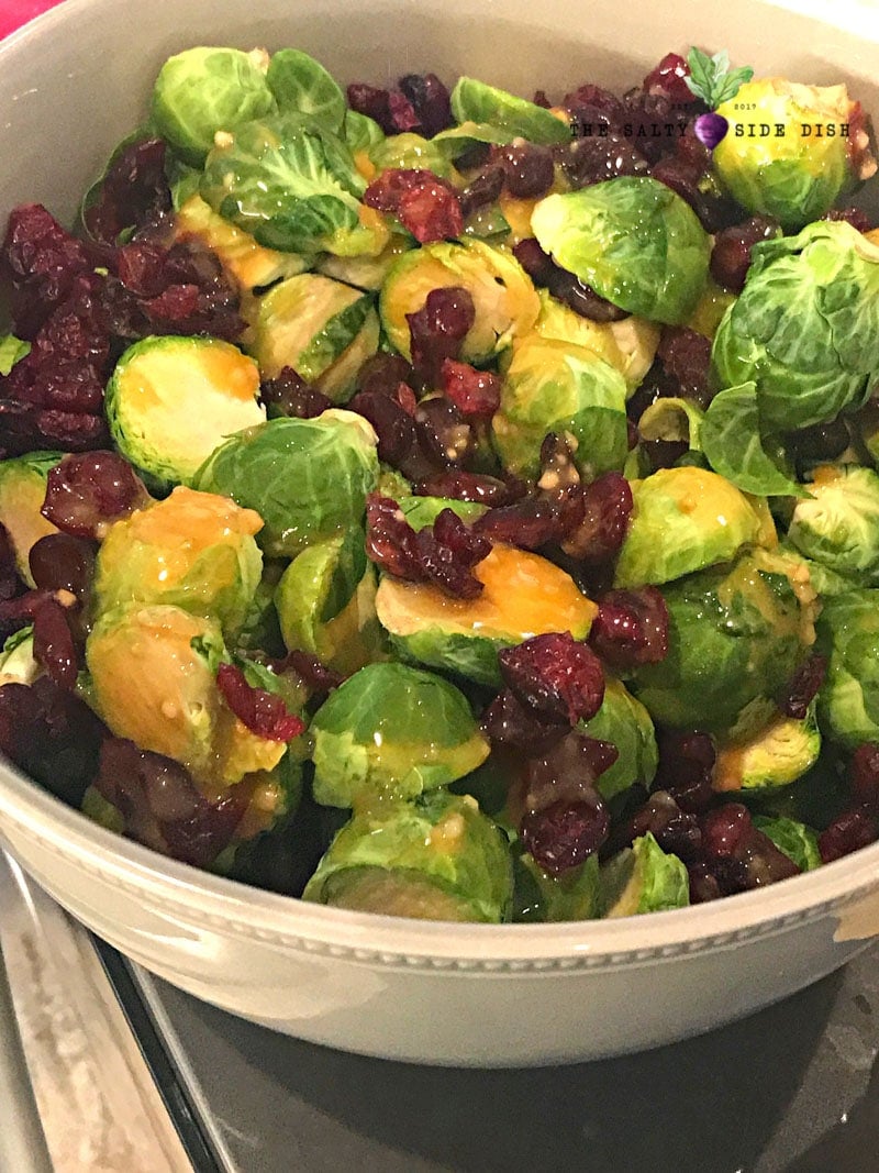 HoneyDijon Brussels Sprouts Salty Side Dish