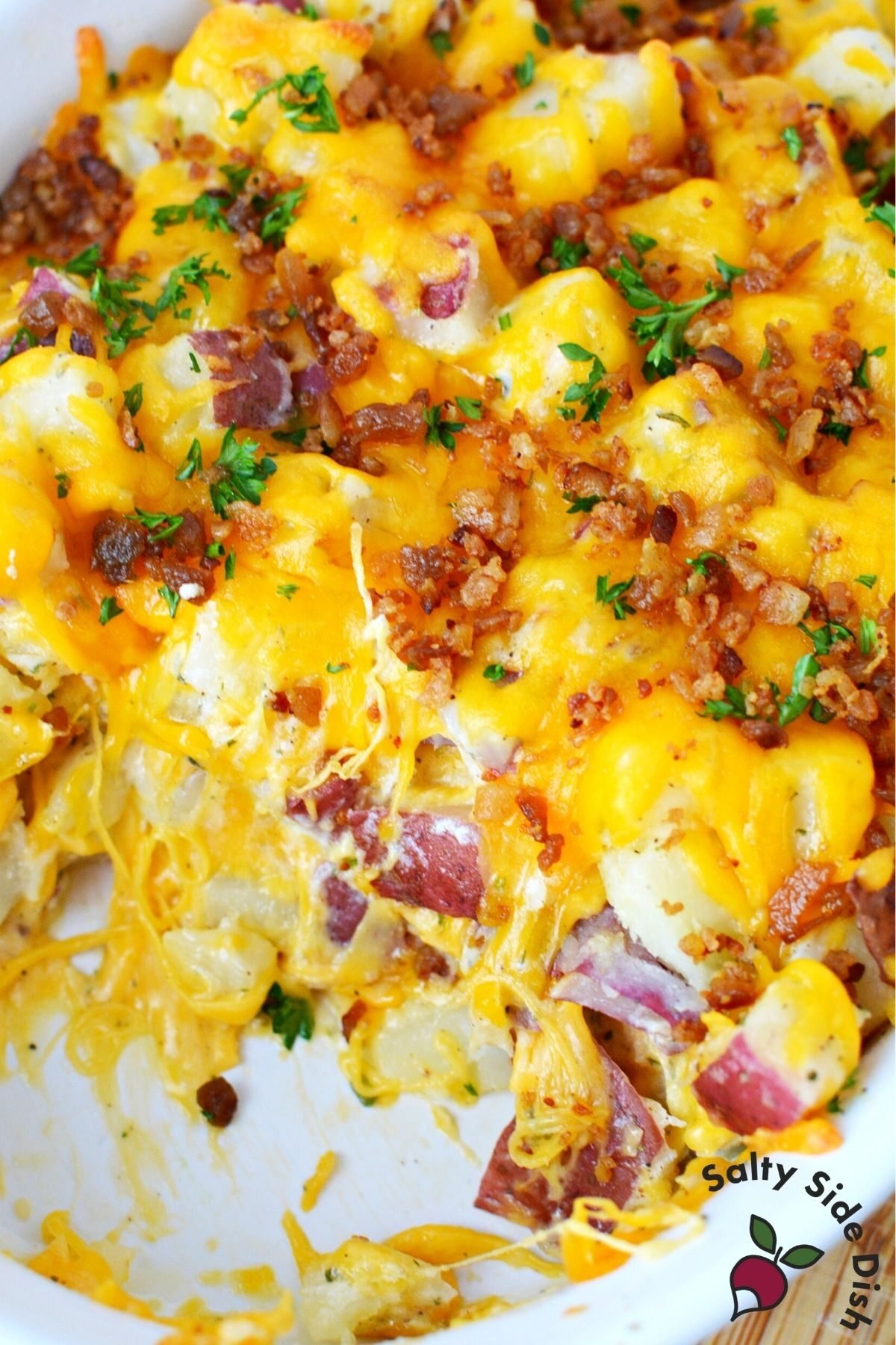 scoop out of potato casserole recipe.
