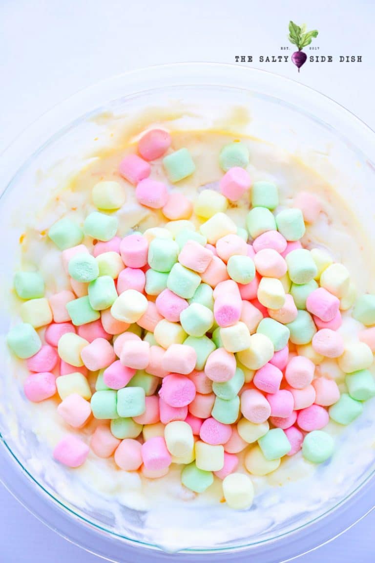 Fruit Fluff Salad with Cool Whip and Pudding Easy Side