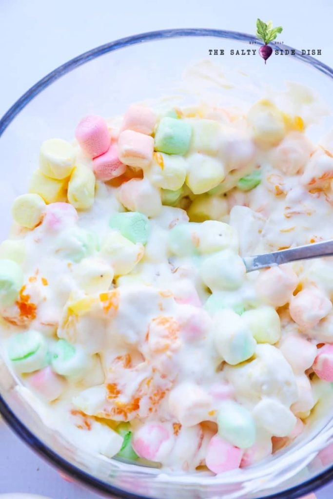 Fruit Fluff Salad With Cool Whip And Pudding Salty Side Dish Recipes