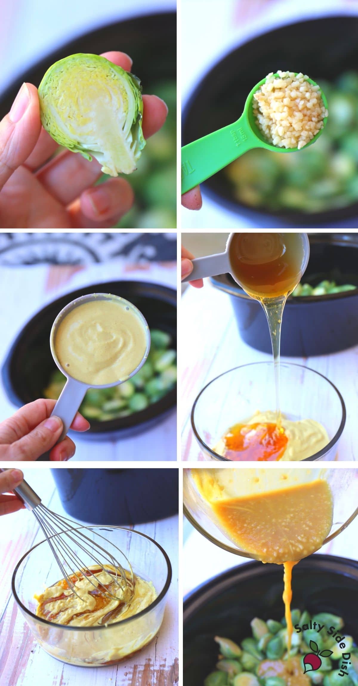 how to make honey sauce for brussels sprouts in slow cooker.