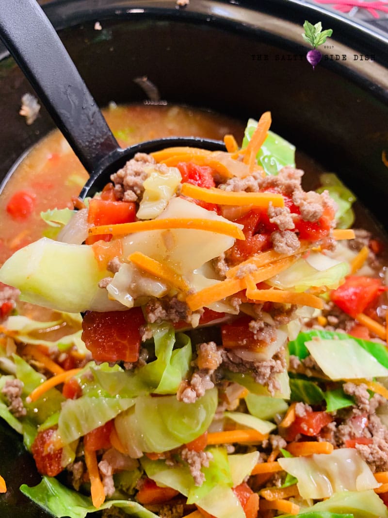 Beef and Cabbage Soup | Slow Cooker + Stovetop Recipe