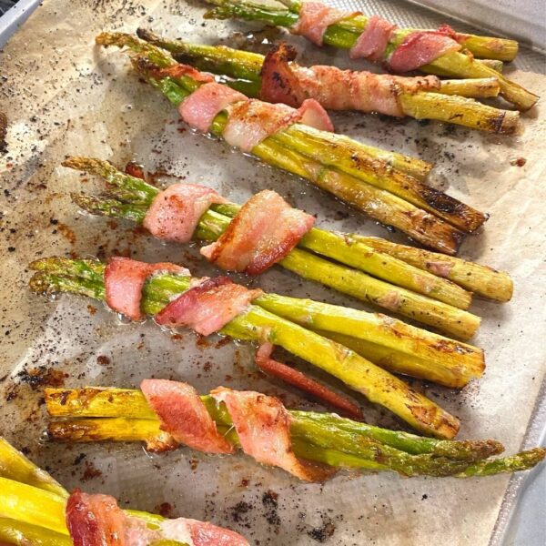 Bacon Wrapped Asparagus Oven Baked {Video} Salty Side Dish