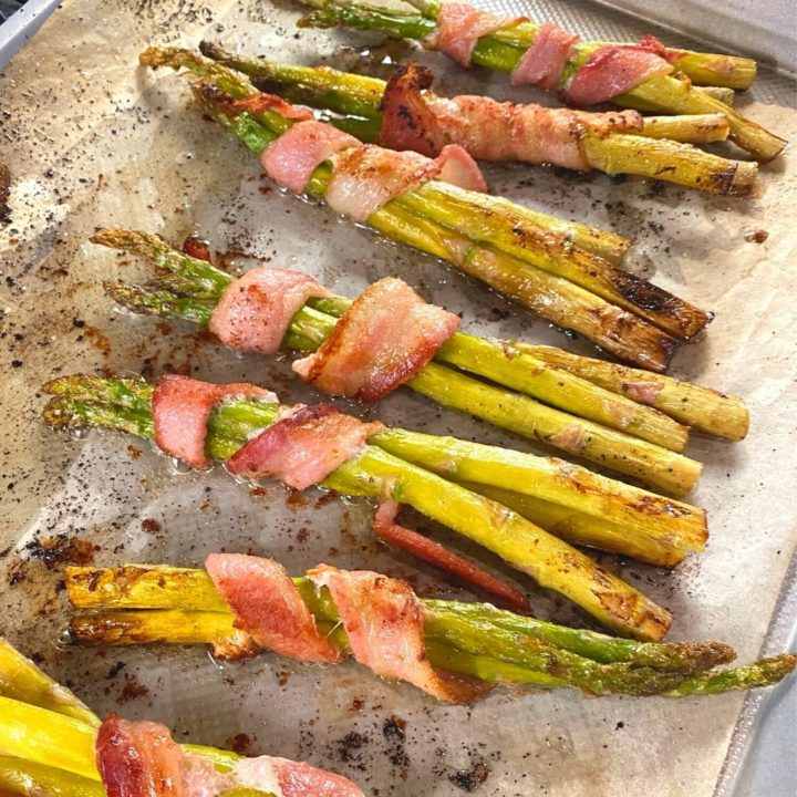 Bacon Wrapped Asparagus Oven Baked {Video} Salty Side Dish