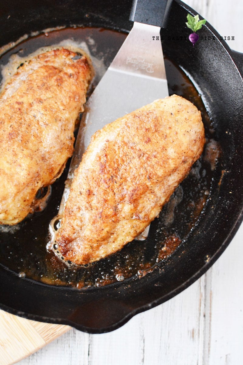 crispy garlic chicken before glaze