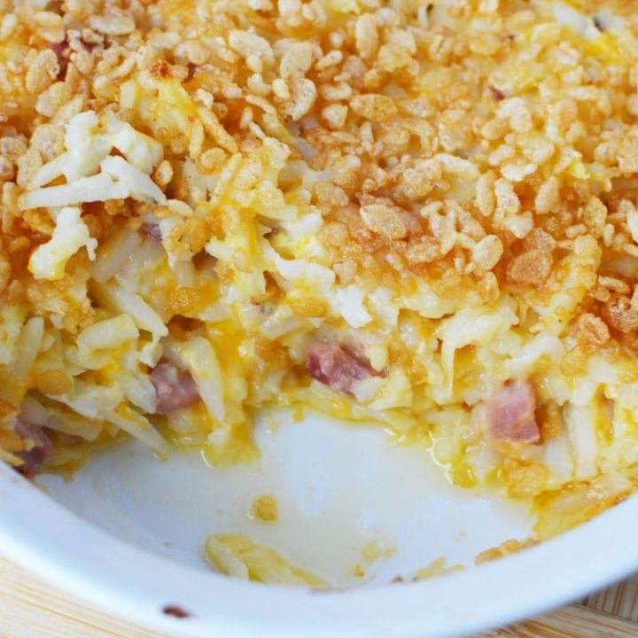 Funeral Potatoes with Hash Browns and Ham