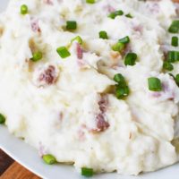 Mashed potatoes with Cream Cheese - SO CREAMY!